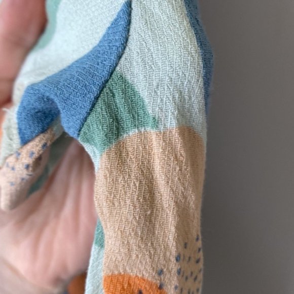 WHITE Stuff peach retro boho design short sleeve top - Picture 10 of 10